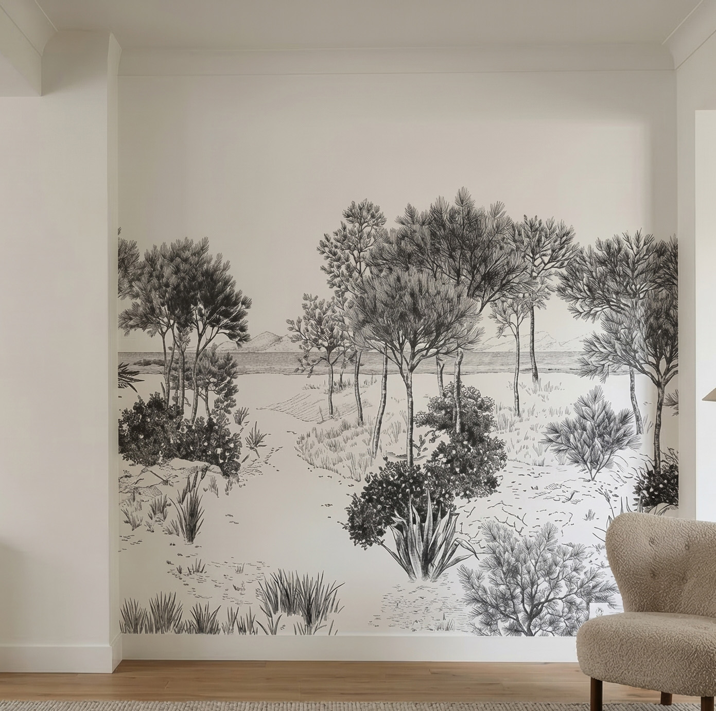 Installation de papier peint